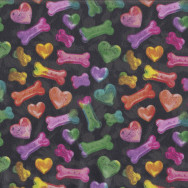 Colourful Dog Treats LAMINATED Water Resistant Slicker Fabric 