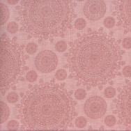 Doilies Coral Pink Quilting Fabric