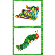 Very Hungry Caterpillar Butterfly Quilting Fabric Panel