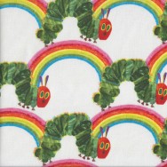 Very Hungry Caterpillar Rainbows Kids Licensed Quilting Fabric