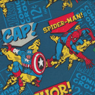 Marvel Avengers Hulk Thor Captain America Spiderman Boys Licensed Fabric