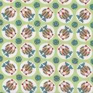 Owls Little Menagerie Green Melly And Me Quilting Fabric
