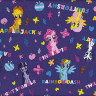 My Little Pony Fluttershy Rainbow Dash Girls Kids Licensed Quilt Fabric