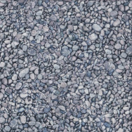The Potted Garden Grey Pebbles Nature Landscape Quilting Fabric
