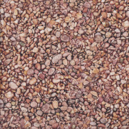 The Potted Garden Brown Pebbles Nature Landscape Quilting Fabric