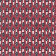 Spark Plugs on Red Mechanic Boys Mens Quilting Fabric