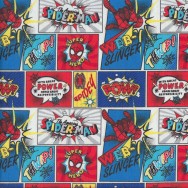 The Amazing Spiderman Webslinger Comics Kids Licensed Quilting Fabric