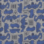 Tonka Tough Road Work Ahead Boys Kids Licensed Quilting Fabric