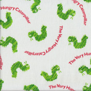 Hungry Green Caterpillars Quilting Fabric