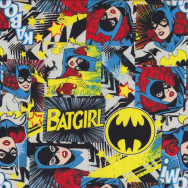Wonder Woman Batgirl DC Comics Girls Licensed Quilt Fabric